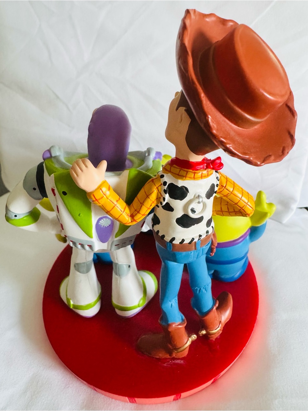 Disney  „We Look Up To You” Toy Story Woody Buzz & Aliens Figurine - Picture 3 of 6